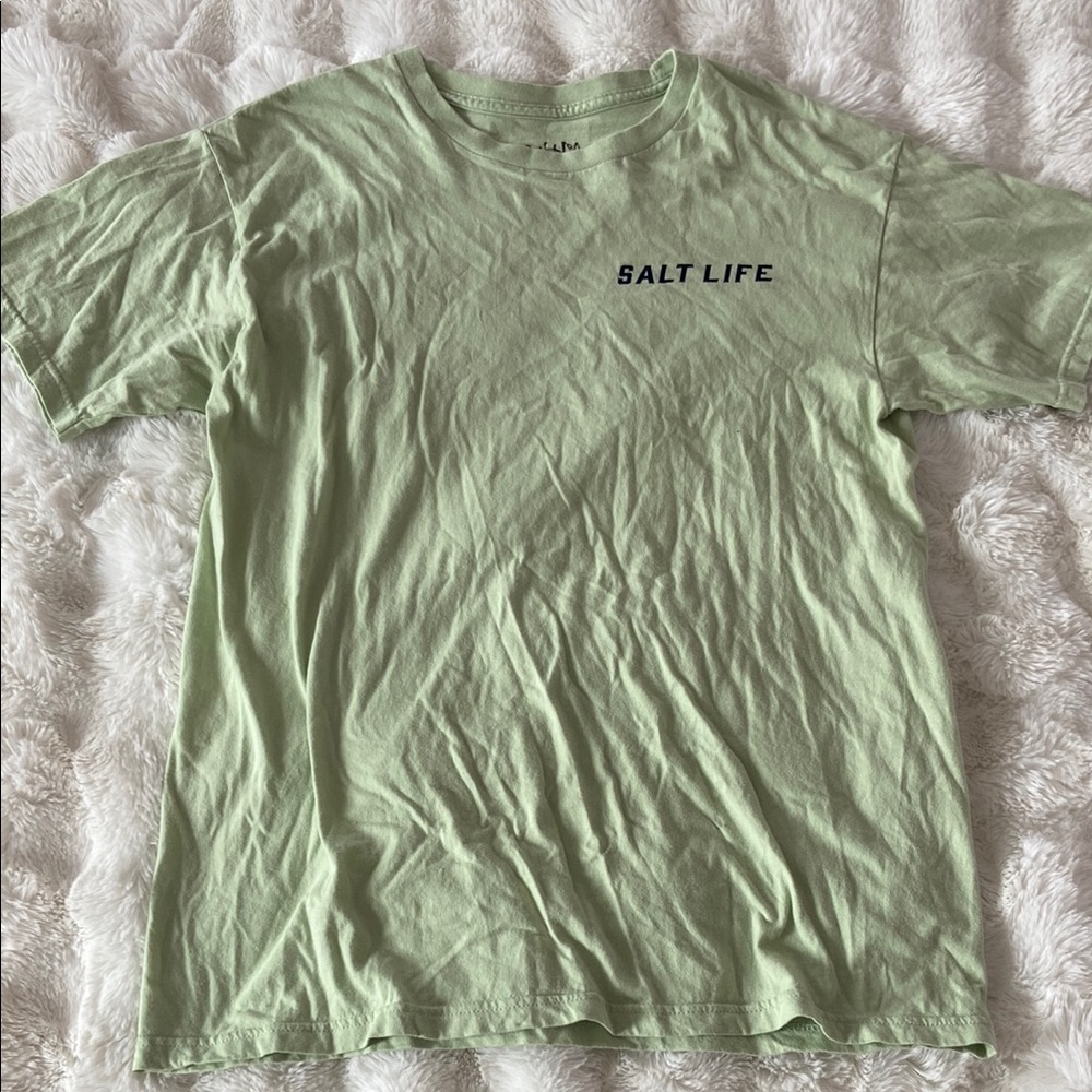 Mens Salt Life Light Green Tee